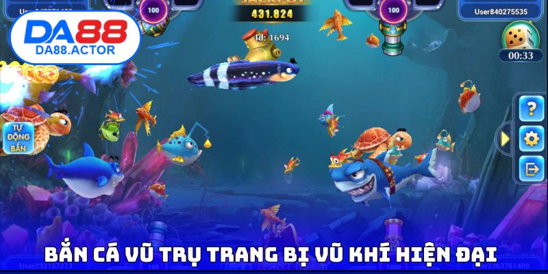 Bắn Cá Online - Ứng Dụng Công Nghệ, Đột Phá Trải Nghiệm 4 Bắn Cá Vũ Trụ trang bị vũ khí hiện đại
