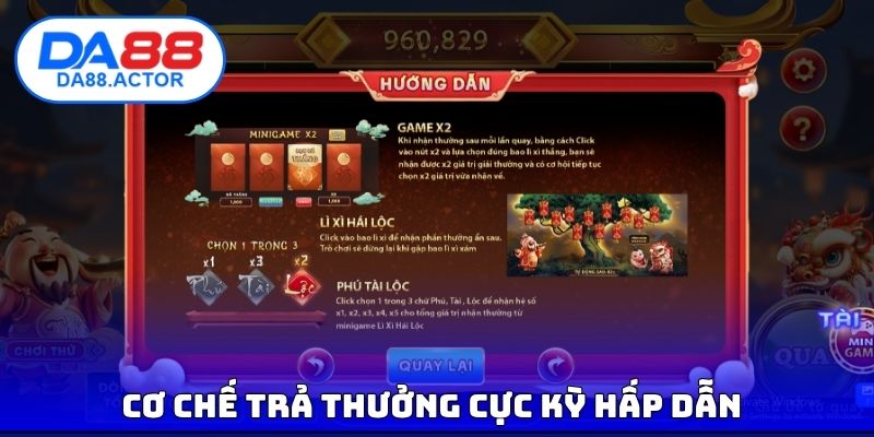 Nổ Hũ Thần Tài - Game Quay Hũ Cầu Tài Cực Hot Trên DA88 3 Cơ chế trả thưởng cực kỳ hấp dẫn