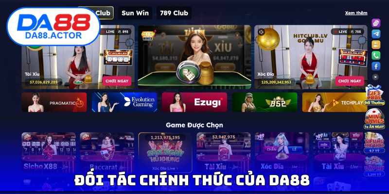 DA88 12 Đối tác chính thức của DA88