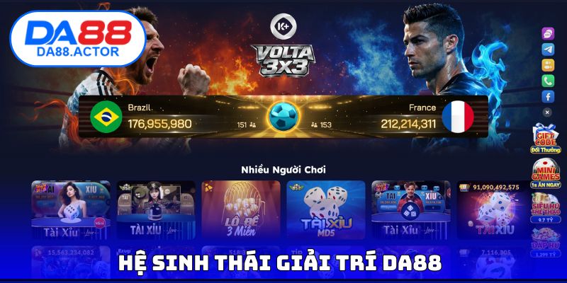 DA88 13 Hệ sinh thái giải trí DA88
