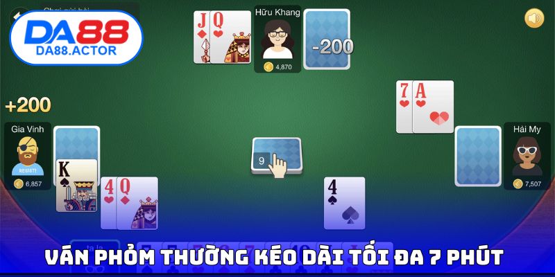 Game Đánh Bài Online - 3 Trò Chơi Dẫn Đầu Xu Hướng 3 Ván Phỏm thường kéo dài tối đa 7 phút